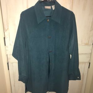 💸💰Blair Women’s Teal Button Down  Shirt Dress